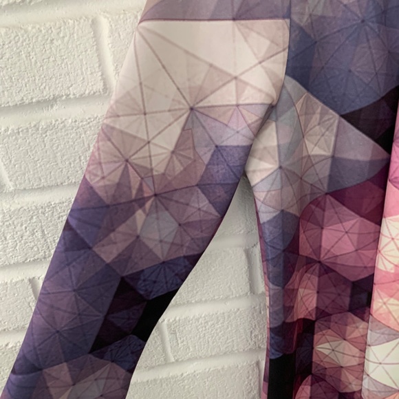 Bar II Geometric Purple Dress - Picture 2 of 5